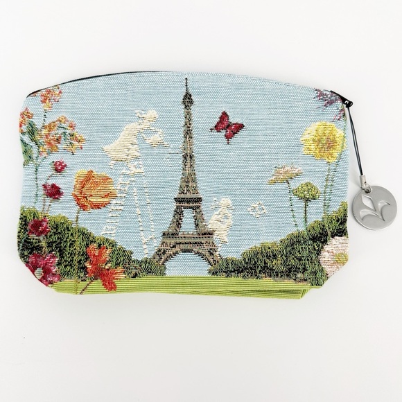 Art de Lys Flowery Paris French Tapestry Zippered Case (Pouchette) - Picture 1 of 5